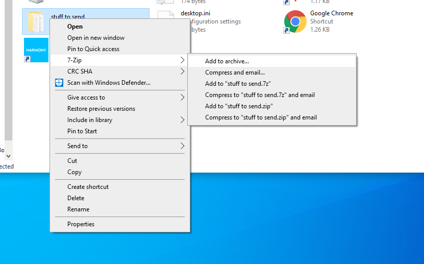 right click menu